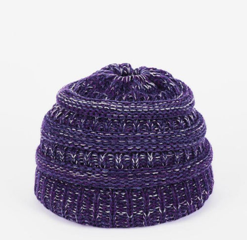 PonyCap® Kids Beanie – Cozy Ponytail Knit Hat