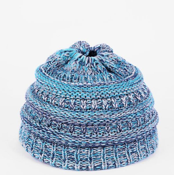 PonyCap® Kids Beanie – Cozy Ponytail Knit Hat