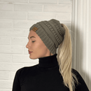 PonyCap® Beanie – Minimal Ponytail Knit Hat