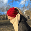 PonyCap® Beanie – Minimal Ponytail Knit Hat